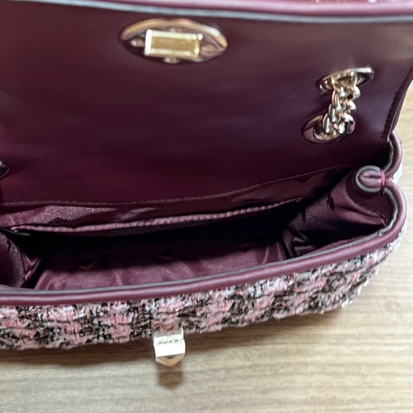 ♠️ NWT Kate Spade Natalia Tweed Small Flap Crossbody - Picture 3 of 5